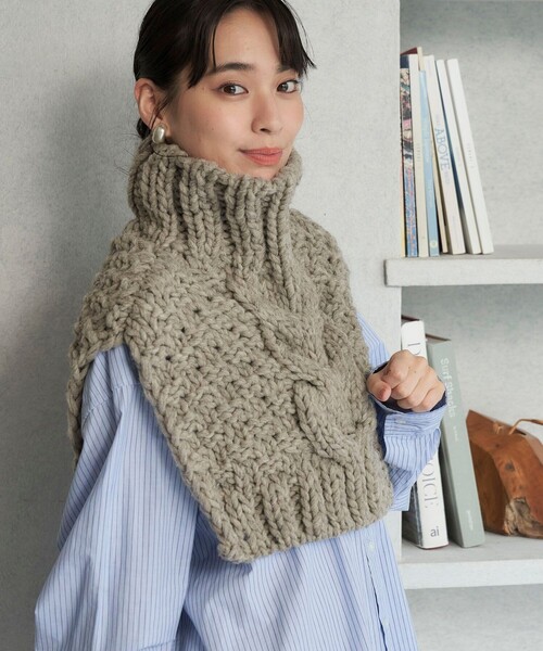 ベスト ジレ FREAK’S STORE/フリークスストア The Yarn. ペルー ハイネックケープ レディース FREAK'S STORE ベスト ジレ FREAK'S STORE/フリークスストア The