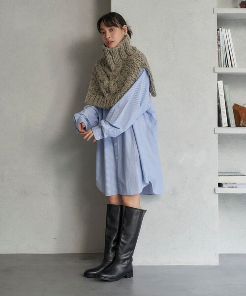 ベスト ジレ FREAK’S STORE/フリークスストア The Yarn. ペルー ハイネックケープ レディース FREAK'S STORE ベスト ジレ FREAK'S STORE/フリークスストア The
