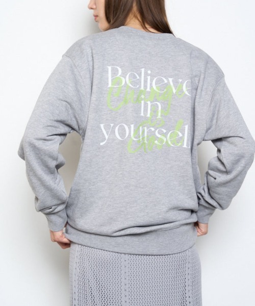 トレーナー スウェット Believe sweat CS ビリーブスウェットカットソー レディース