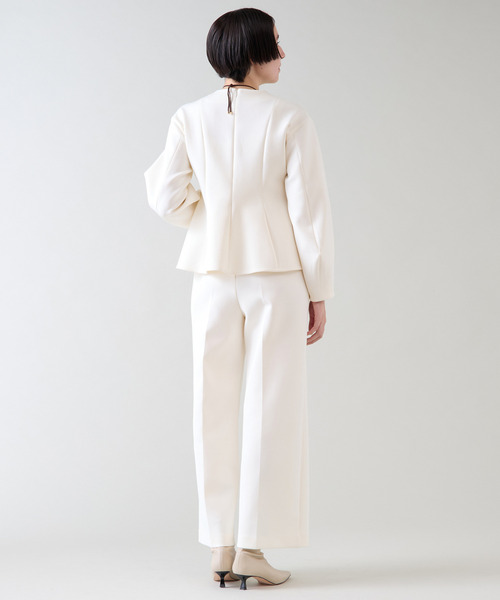 タイムセール ★martinique ガウチョパンツ クリーム色 サイズ1 martinique（マルティニーク） パンツ ポンチパンツ（セットアップ可