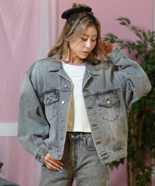 【新品】ROXY ライダースデニムジャケット　Gジャン　アウター 新品】ROXY ライダースデニムジャケット Gジャン アウター 楽天