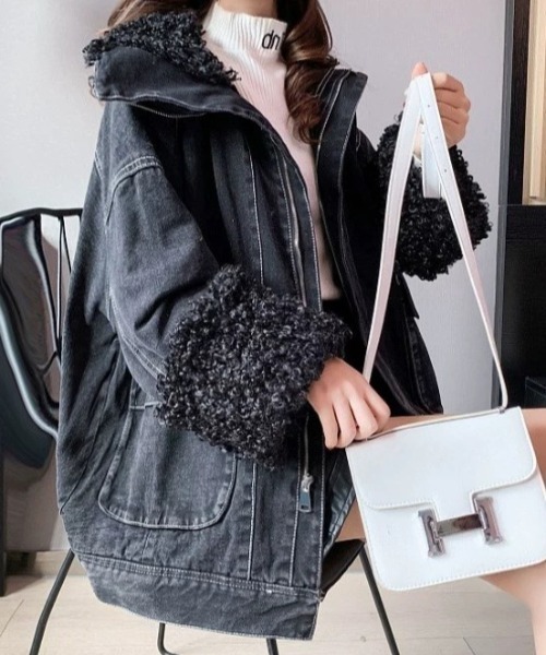 SHEENA（シーナ） ブルゾン アウター インナーボアステッチブルゾン