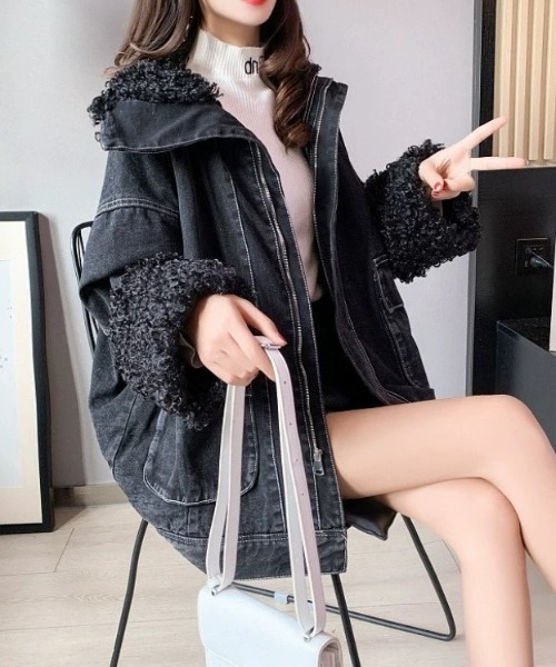 SHEENA（シーナ） ブルゾン アウター インナーボアステッチブルゾン