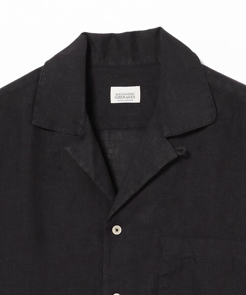 ALESSANDRO GHERARDI × BEAMS F オープンカラーシャツ BEAMS F（ビームスF） シャツ 「別注」ALESSANDRO GHERARDI / リネン