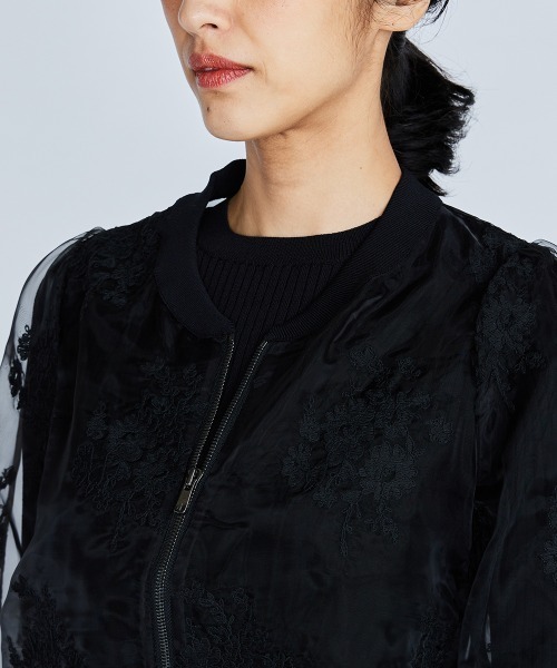 Sov. 黒 ジップアップ ジャケット 38 Sov. 黒 ジップアップ ジャケット 38