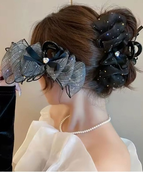 Port（ポート） ヘアクリップ 「 」 キラキラ ハート ビジュー