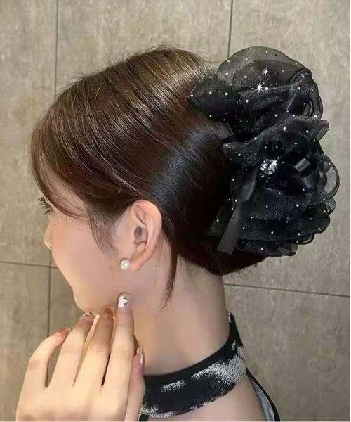 Port（ポート） ヘアクリップ 「 」 キラキラ ハート ビジュー