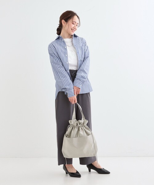 SHOO・LA・RUE トートバッグ シャイニー巾着トートバッグ