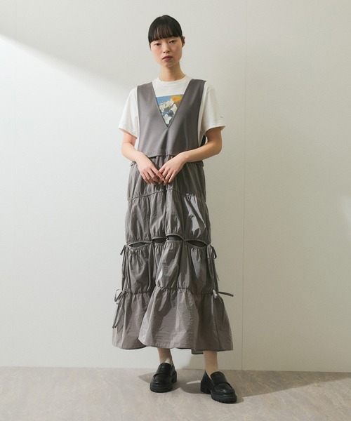 ADAM ET ROPE Web限定サイドリボンワンピース ADAM ET ROPE'｜【WEB限定】サイドリボンワンピース | Rakuten