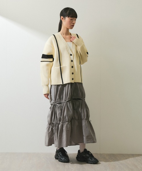 ADAM ET ROPE' ワンピース 「WEB限定」コンビリボンワンピース