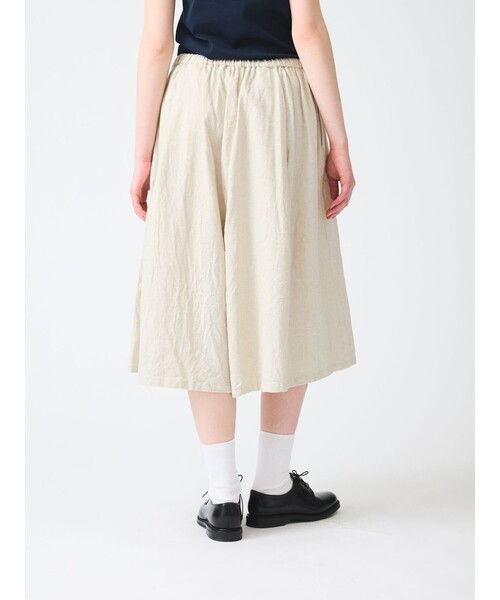 mizuiroind（ミズイロインド） パンツ コットンリネンキュロットパンツ