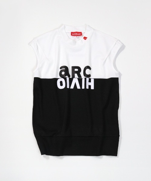 archivio アルチビオ Tシャツ 配色ロゴUV速乾ノースリプルオーバー archivio（アルチビオ） tシャツ 配色ロゴUV速乾ノースリプルオーバー