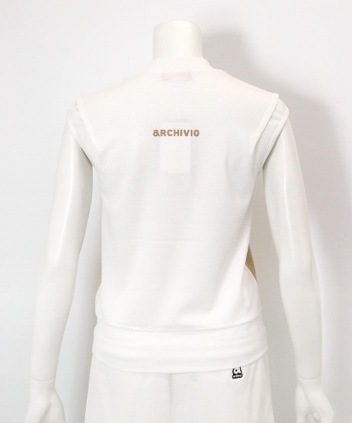 archivio アルチビオ Tシャツ 配色ロゴUV速乾ノースリプルオーバー archivio（アルチビオ） tシャツ 配色ロゴUV速乾ノースリプルオーバー