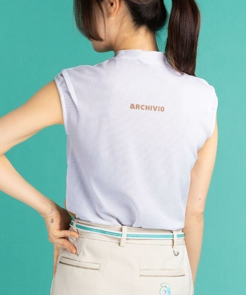 archivio アルチビオ Tシャツ 配色ロゴUV速乾ノースリプルオーバー archivio（アルチビオ） tシャツ 配色ロゴUV速乾ノースリプルオーバー