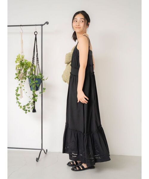 ワンピース カットワークデザインキャミワンピース | Ungrid | 15
