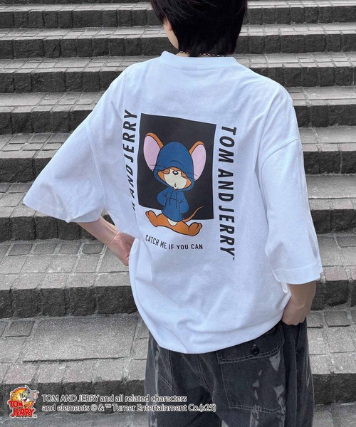 バックデザインTシャツ ビッグシルエットTシャツ 休みです【ちょこっとセレクト】【夏目友人帳