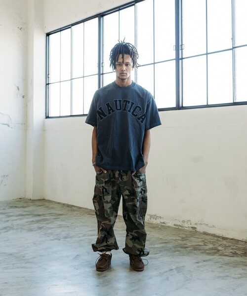 【NAUTICA】★人気★ピグメント アーチロゴ 半袖Tシャツ NAUTICA tシャツ NAUTICA/ノーティカ Pigment Dyed Arch Logo S