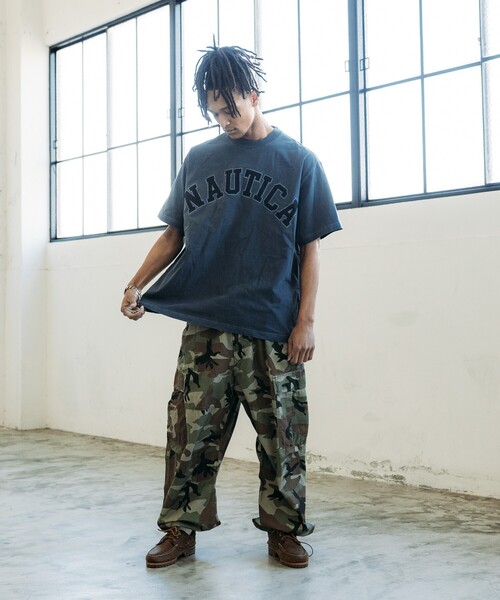 【NAUTICA】★人気★ピグメント アーチロゴ 半袖Tシャツ NAUTICA（ノーティカ）の「NAUTICA/ノーティカ Pigment Dyed