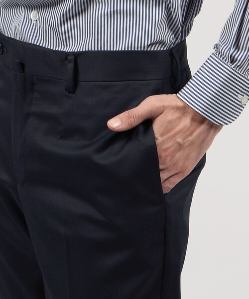 TOMORROWLAND（トゥモローランド） スラックス 46 ネイビー メンズ