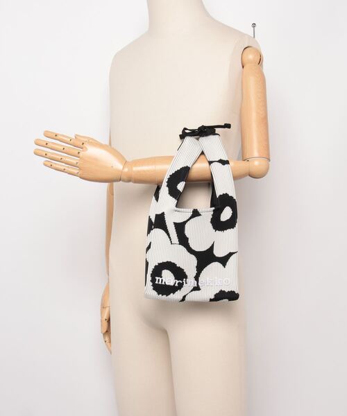 キュート◎*marimekko* Knitted Mini Tote Unikko トートバッグ marimekko トートバッグ Unikko / Knitted Mini Tote レディース