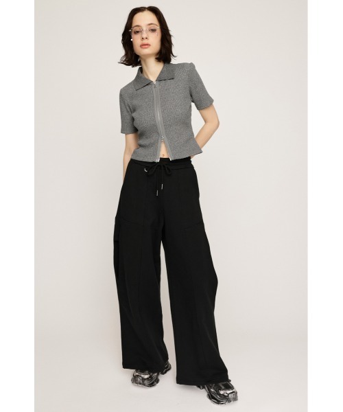 トップス rei0ji SLY tシャツ FRONT ZIP CUT RIB TOPS フロントジップ カットリブ