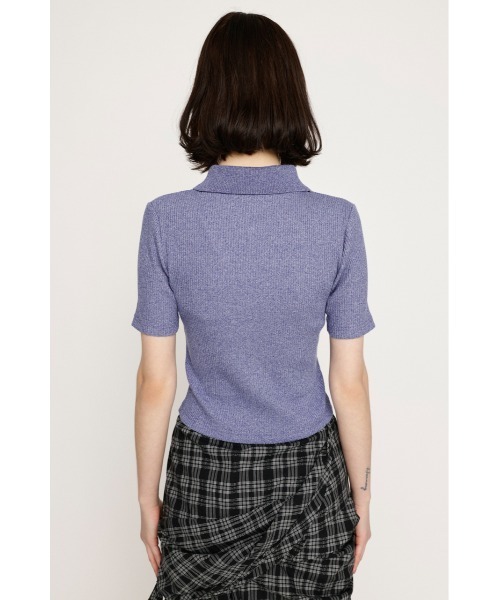 トップス R.A.P.S. SLY tシャツ FRONT ZIP CUT RIB TOPS フロントジップ カットリブ