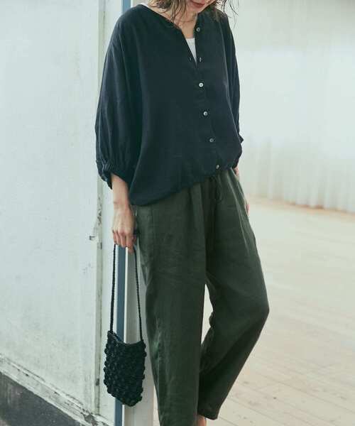新品☆DOORS☆リネンイージーパンツ URBAN RESEARCH DOORS パンツ リネンイージーパンツ レディース