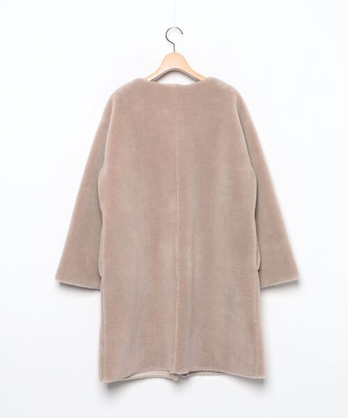 「JOURNAL STANDARD relume」 ノーカラーコート 38 グレー レディース_画像2