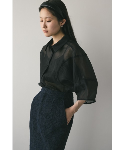 STYLEMIXER/スタイルミキサー　コクーンスリーブシアーシャツ コクーンスリーブシアーシャツ 夏服（シャツ/ブラウス