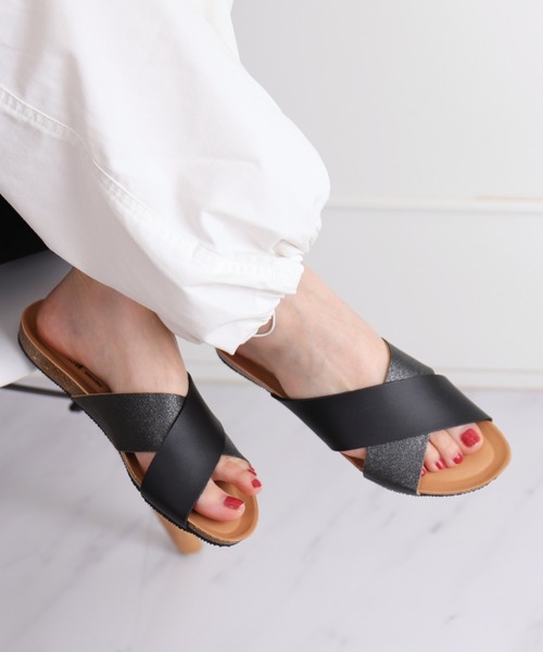 プラクトン　クロスサンダル　37 新品 PLAKTON サンダル 「PLAKTON/プラクトン」クロスストラップ