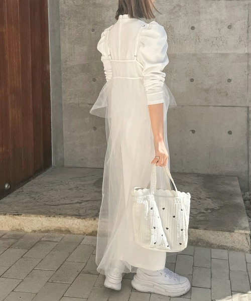 AMELY」 「La-gemme」キャミソールワンピース フリー ホワイト