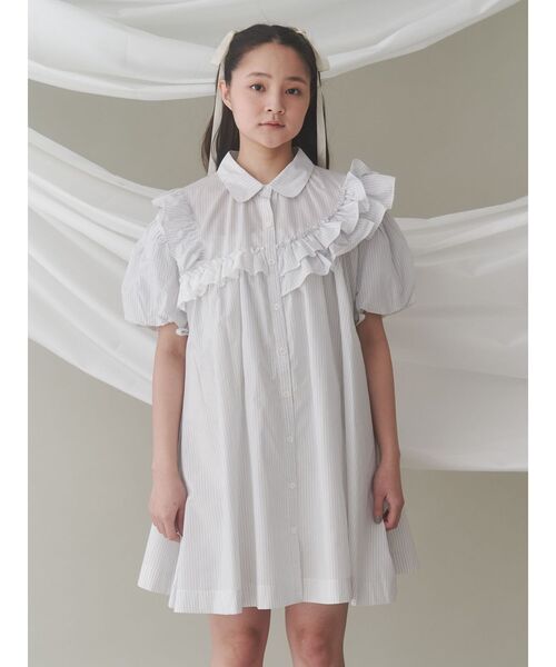 merry jenny stripe frillfrill ワンピース セール】flower frillワンピース（ワンピース）｜merry jenny