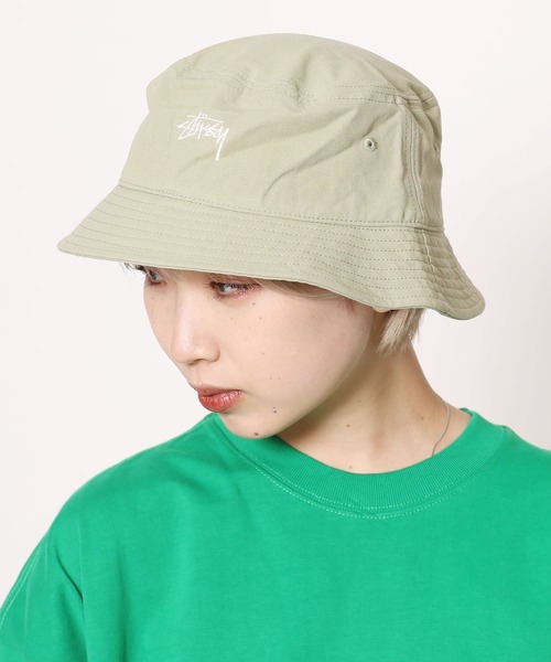 Stussy オリーブ色 ハット L/XL STUSSY バケットハット オリーブ ステゥーシー ハット｜Yahoo