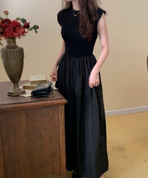 「a lot of love」 ノースリーブワンピース FREE グレー レディース_画像7