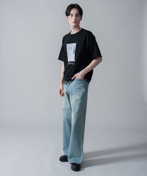 BROWNY tシャツ BROWNY/チェックドッキングT メンズ レディース 