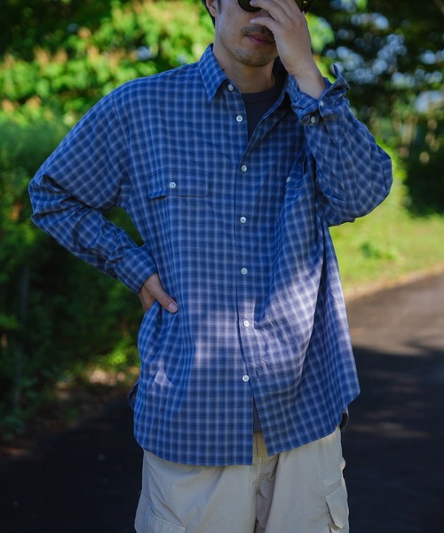 【美品】スノーピーク　チェックシャツ snow peak シャツ Snow Peak / Organic Cotton Ombre Check