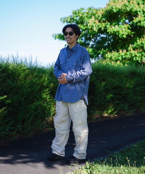 【美品】スノーピーク　チェックシャツ snow peak シャツ Snow Peak / Organic Cotton Ombre Check