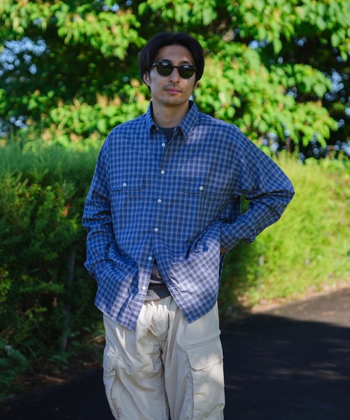 【美品】スノーピーク　チェックシャツ snow peak シャツ Snow Peak / Organic Cotton Ombre Check