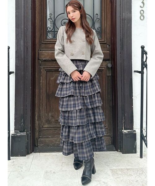 RESEXXY（リゼクシー） スカート オーバーラップフリルスカート