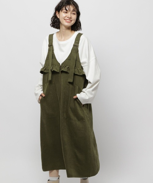niko and... ワークサロペットスカート niko and（ニコアンド）の「[niko and JEANS 2023AW]V