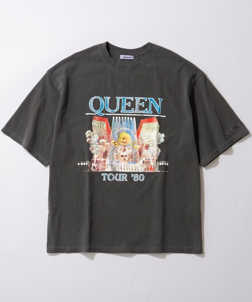 「MONO-MART」 「retock's」半袖Tシャツ「kissコラボ」 M グレー メンズ