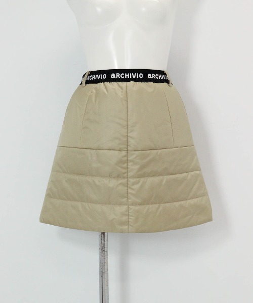 archivio（アルチビオ） スカート 「LADIES」ウエストロゴ中綿撥水