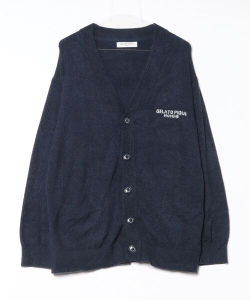 GELATO PIQUE HOMME」 ニットカーディガン L ネイビー メンズ