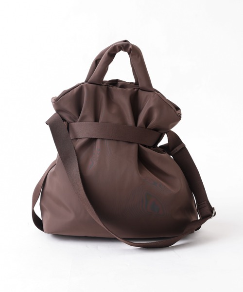 OUTDOOR PRODUCTS 巾着タイプの2WAYミリタリーバッグ ブラウン OUTDOOR PRODUCTS】巾着ショルダー | ファッション通販サイト NUGU