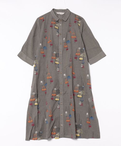 SUPER HAKKA（スーパーハッカ） シャツワンピース 先染めチェック