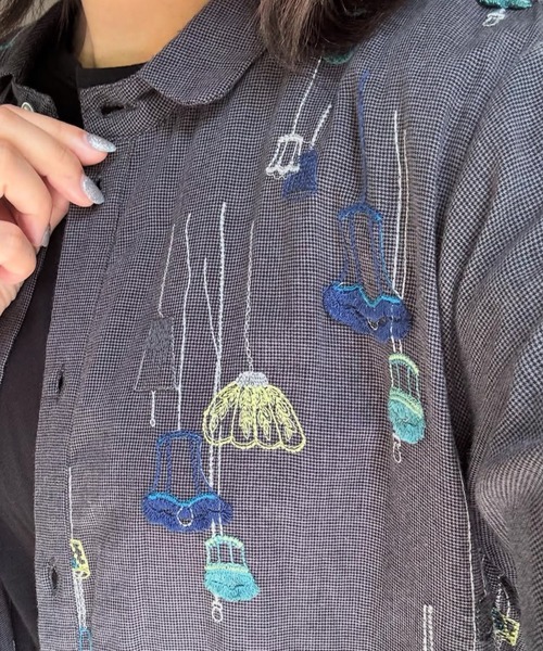 SUPER HAKKA（スーパーハッカ） シャツワンピース 先染めチェック