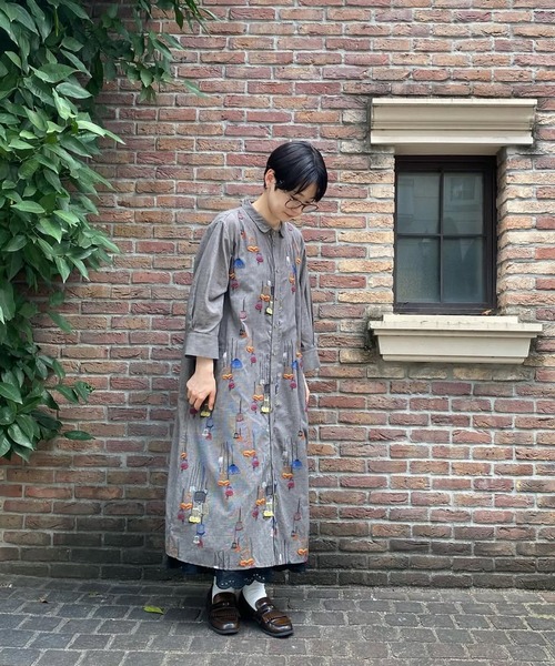 SUPER HAKKA（スーパーハッカ） シャツワンピース 先染めチェック