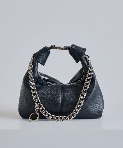 Lui‘s 3WAY レザーハンドルミニバッグ ブラック Lui's（ルイス） トートバッグ 3WAYレザーハンドルミニバッグ