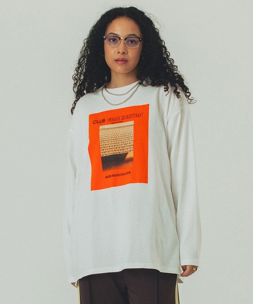 ROSE BUD（ローズバッド） tシャツ (GENE HEAVENS)PHOTO LONG SLEEVE