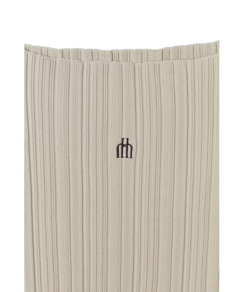 Her lip to ニット セーター Ribbed Boat-Neck Knit Top